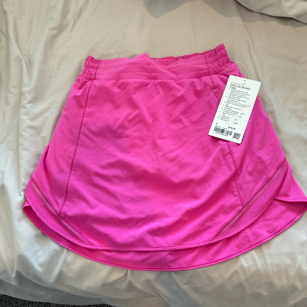 Lululemon Hotty Hot Skirt Long Sonic Pink